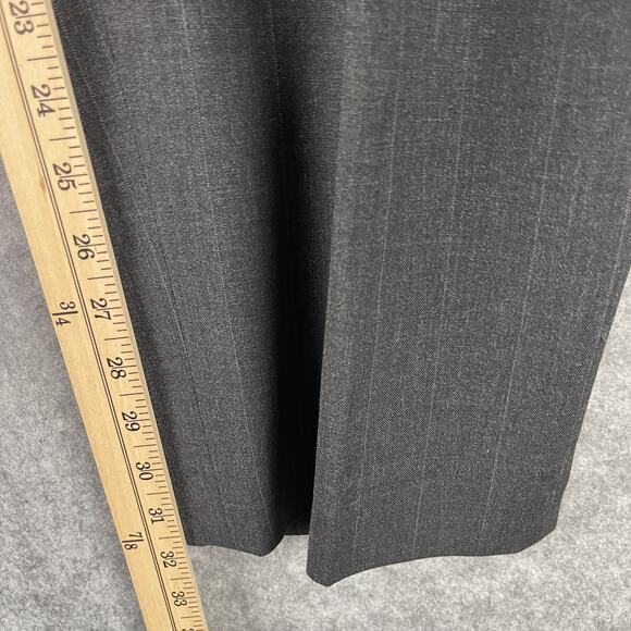 Kuppenheimer Wool 2 Piece Suit Dark Gray Striped Blazer 44L Pant 38x32 Pleated - Picture 15 of 16